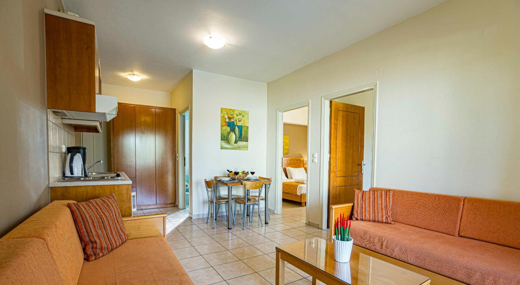Helios Apartments Kato Daratso Zimmer foto